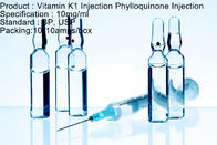 Injeção pequena 10mg/1ml do volume da vitamina K1 Phylloquinone