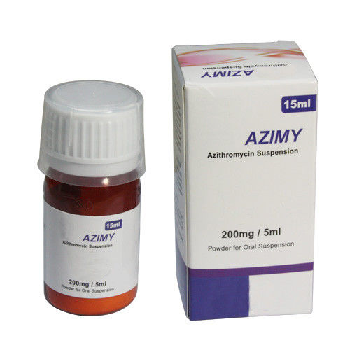 A suspensão oral 200mg/5ml do Azithromycin, 60ml garrafa, medicamentações orais da garrafa 100ml seca o xarope