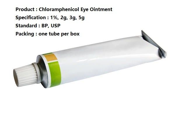 2g - pomada oftálmico do olho do Chloramphenicol da pomada do creme da medicamentação 5g para bebês