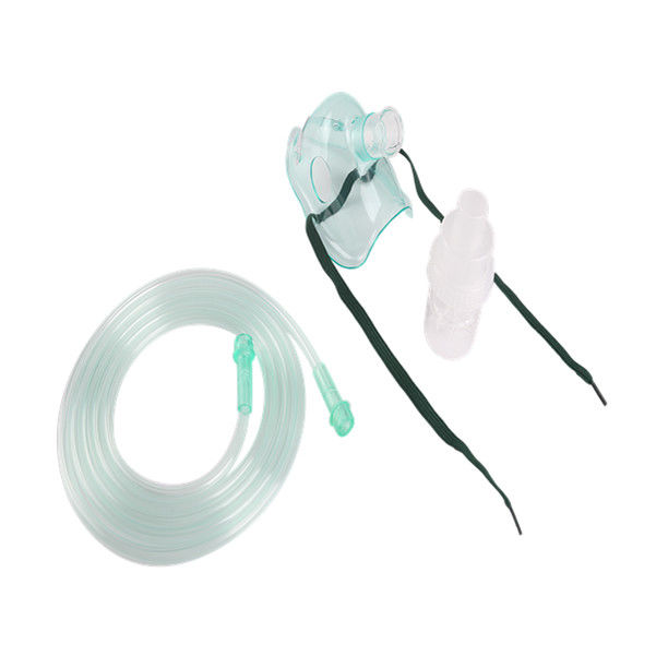 Máscara de oxigênio transparente do Pvc do Nebulizer médico estéril do gás do EO