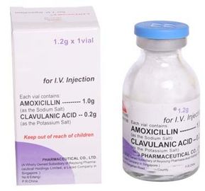 Potássio seco de Clavulanate da amoxicilina da injeção do pó