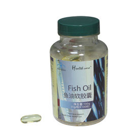 O óleo de peixes macio do tampão do alimento natural suplementa o óleo de peixes Softgels DHA+EPA 1g/pill