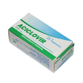 Aciclovir oral marca 200mg/400mg para infecções do vírus de palavra simples de herpes