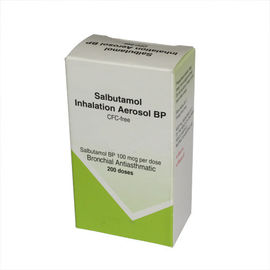 Inalador 100mcg do pulverizador da asma da medicamentação do aerossol do sulfato de Salbutamol