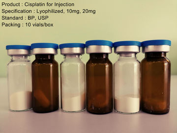 As anti drogas de câncer liofilizaram a injeção Cisplatin do pó para a injeção 10mg 20mg