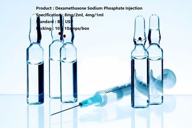 dosagem Parenteral da injeção do fosfato de sódio de Dexamethasone do volume 4mg/1ml pequeno 