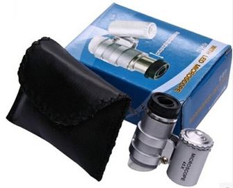 Pesquise microscópio médico ótico do bolso do diodo emissor de luz equipamento/45X o mini