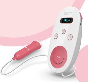 Bolso cor-de-rosa Doppler Fetal do monitor do equipamento de teste da gravidez/pulsação do coração do bebê
