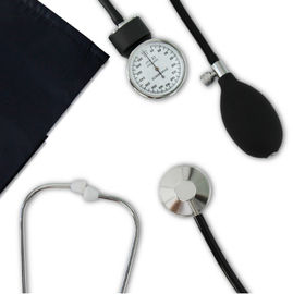 Sphygmomanometer aneroide portátil do hospital médico com estetoscópio