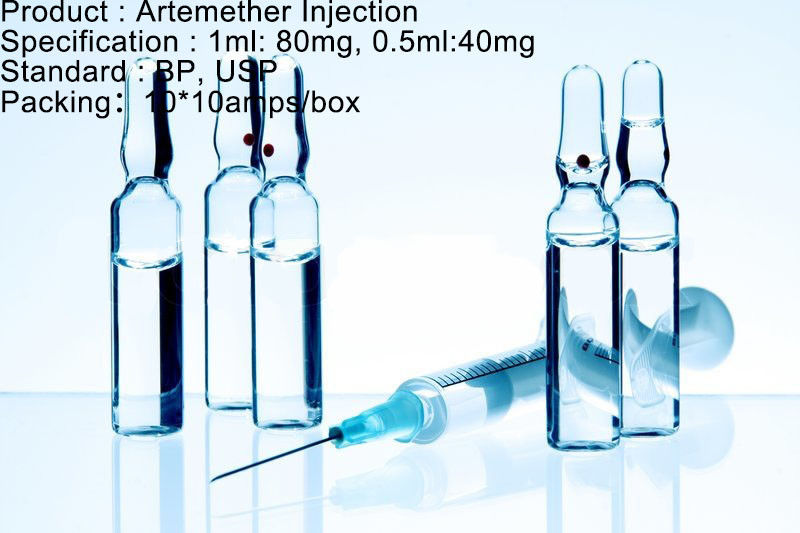 Medicamentação antimalárica 80mg/1ml 40mg/0.5ml da dosagem antimalárica da injeção de Artemether do agente