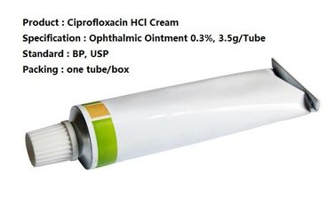 Medicina oftálmico 0,3% do HCl de Ciprofloxacin 3,5 g/Tube, pomada de creme oftálmico
